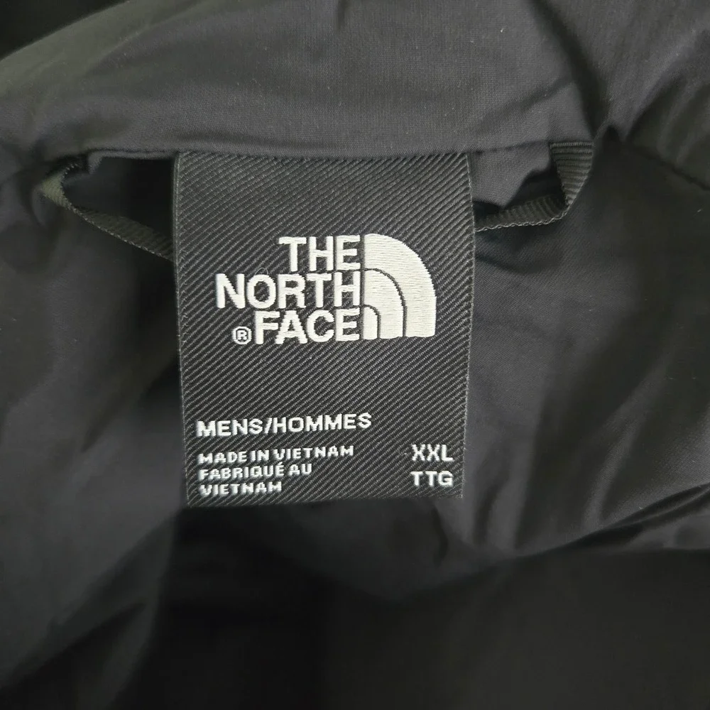 The North Face Mens XXL Fallback Insulated Puffer Hoodie Ski Jacket Brown Winter